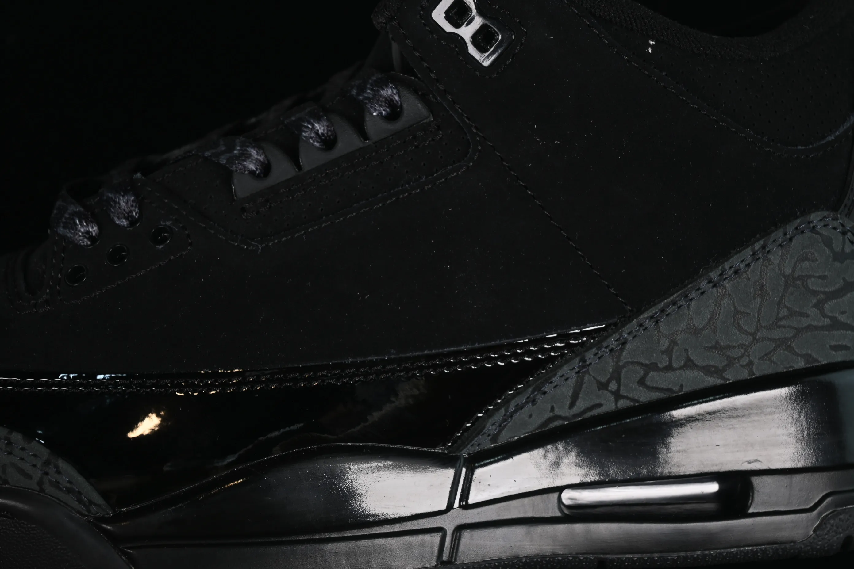 All categories Air Jordan Jordan series basketball shoes Air Jordan 3 OG version Air Jordan 3 Retro AJ3 Joe 3 midnight black retro basketball shoes CT8532-001
